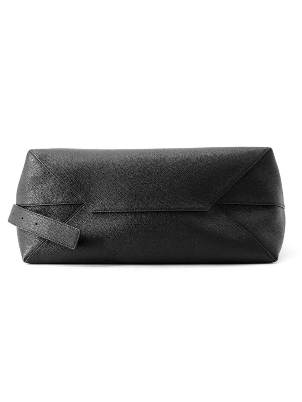 Balenciaga Shoulder Bag Credit Large Soft Grain Calf Leather Black